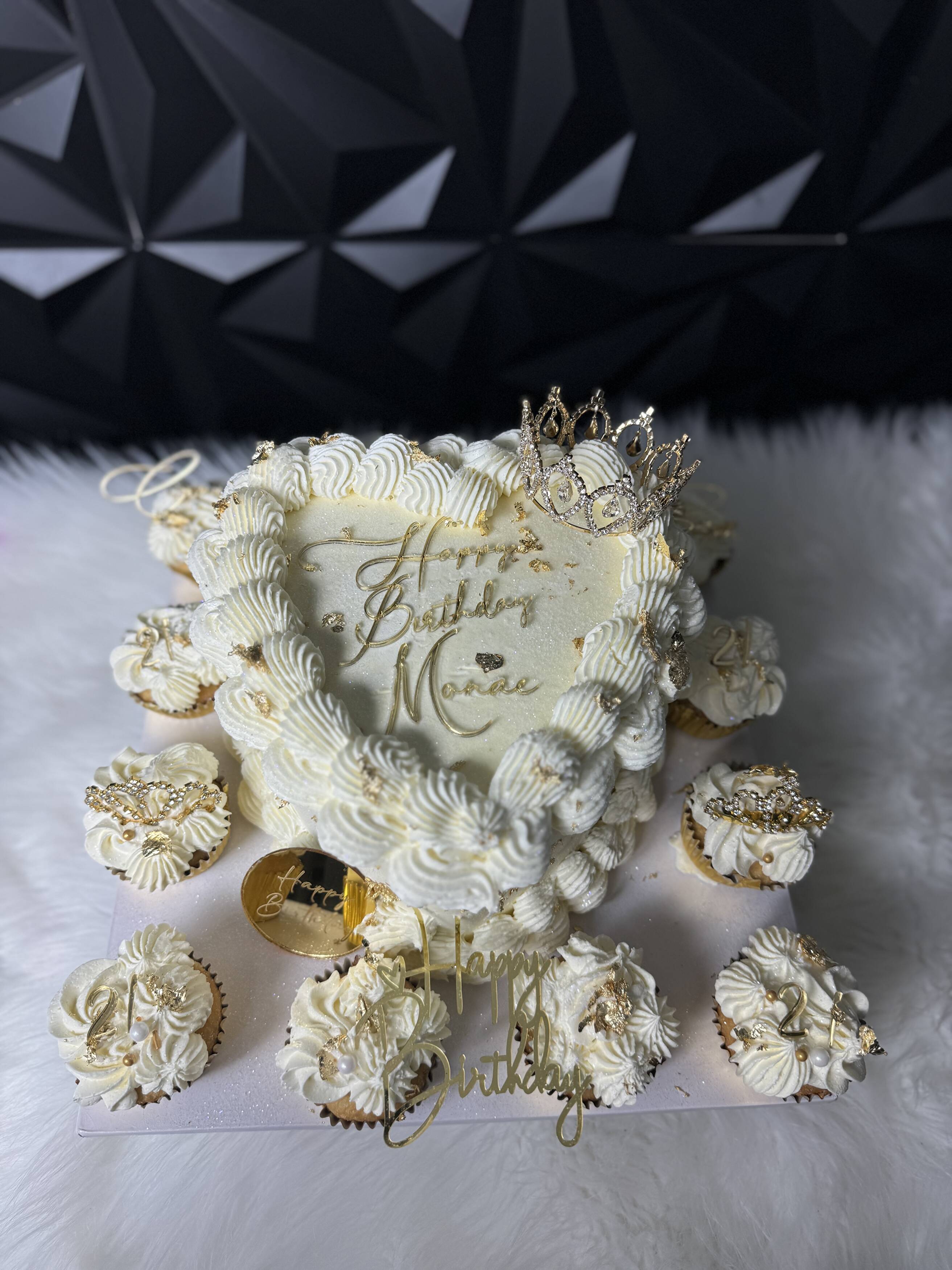 Heart Cake Celebration Board | Tier Couture Bakery